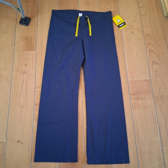 wonderwink origins blue scrub pants xs drawstring waist - Picture 1 of 8